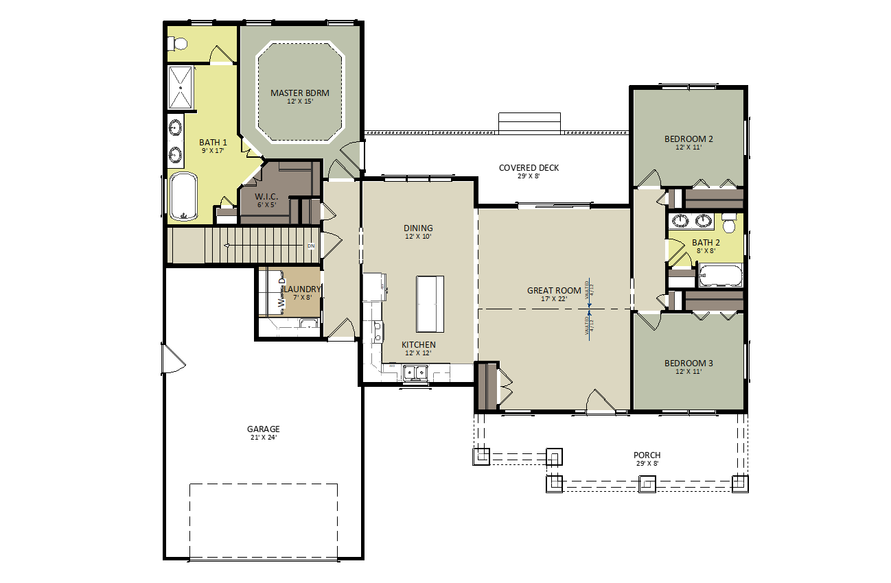Denali First Floor Floor Plan